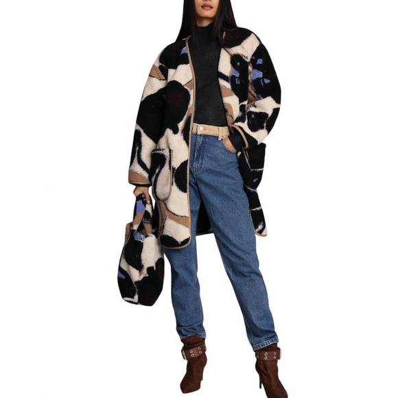 NEW MUNTHE labyrinth jacket in blue - Picture 2 of 3